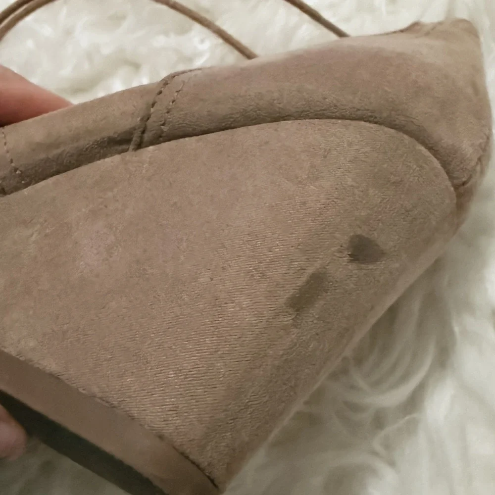 Women's Tan Wedge Ankle Boots